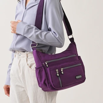 2023 Дамска чанта-Месинджър, Модерна Чанта През рамо, Найлонова Чанта с Голям Капацитет, Модерна Дамска чанта за телефон, чантата през рамо, Нова