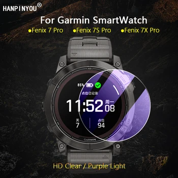 3 Бр. За Умни часовници на Garmin Fenix 7 7S 7X/Pro Ultra Slim Clear/Anti Purple Light 2.5 D 9H Филм От закалено Стъкло За Защита на екрана