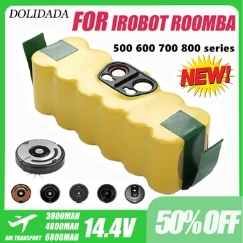 3800 ма 14,4 v Батерия 4800 mah 6800 mah за iRobot Roomba 500 600 700 800 900 595 620 650 780 890 Батерия Акумулаторна батерия