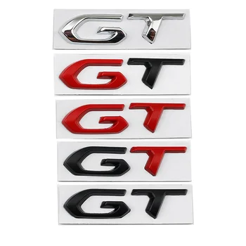 3D Метален Лого GT Моделът се Заден Багажник Емблемата на Иконата Стикери Стикер за Peugeot 307 206 207 208 301 405 406 407 508 2008 3008 5008