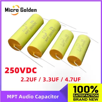 (4 бр.) МРТ Полипропиленова Металлизированная филм HiFi Fever Аудио Разделительный Кондензатор 250 2.2/3.3/4.7 ICF висока честота на Полярна рупорный кондензатор