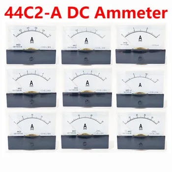 44C2 амперметър за постоянен ток-аналогов панел показалеца на амперметър dc 1A 3А 5А 10A 15A 20A 30A 50A 75A 100A 150A 300A 450A 500A Амперметър