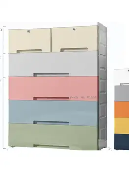 60 см е много голям сгъсти шкаф за съхранение на выдвижного тип, детски шкаф, шкаф за играчки, пластмасов шкаф