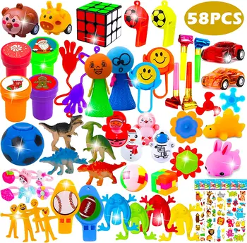 64 предмет, детски играчки-пъзели, подаръци за рожден Ден, Подаръци за момчета и момичета, Малки обемни играчки, Награди под формата на Пиняти, аксесоари за игри