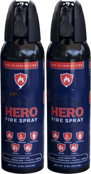 Hero Fire Spray - Мини-пожарогасители за дома, колата, гараж - Кухненски малък пожарогасител за дома, САЩ, от 100% органичен