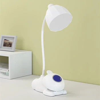 Led лампа на Abs/pp с клип на 360 градуса с докосване на затъмняване, Гъвкава настолна лампа за спалня, Нощни лампи Dc5v, 3-степенна лампа за писане
