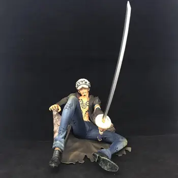 One Piece POP Trafalgar Law Мега модел Версия на бойни повреди 18 см PVC АНИМЕ фигурка Подбрани детски играчки, подаръци за момчета