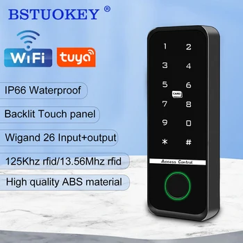 Sasha Интелигентна Система за заключване на вратите с пръстов отпечатък, клавиатура, Wifi, Водоустойчив IP66 код за достъп до външна врата, RFID IC карта, приложение, Електрически заключване, без ключ