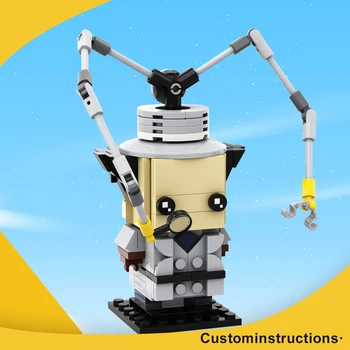 Анимационен Инспектор Moc Притурка Brickheadz Строителни Блокове 139 бр. САМ Фигурка Модел на Детски Играчки и Комплекти за Подарък За Рожден Ден Тухли За Възрастни