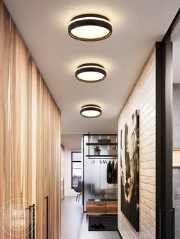 Балконный лампа Nordic round macaroon LED тавана лампа за обличане веранда