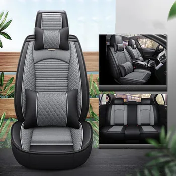 Високо качество! Пълен комплект калъфи за автомобилни седалки Volkswagen Tiguan 2016-2009, удобни дишащи здрава възглавницата на седалката, безплатна доставка