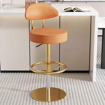 Дизайнерски Златен Стол За Хранене Луксозни И Модерни Кожени Столове За Тераса И На Хола Rotin Modern Sillas Para Sala De Estar Furniture