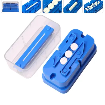 Домашни калъфи за таблетки Опаковка Кутия за хапчета За съхранение на Лекарства Сплитери таблетки Cut Slicer Преносим Нож за хапчета Дърва Divide