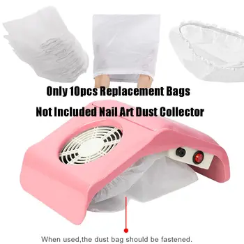 За Маникюрного оборудване Еластични торбички за прах за нокти, преносими чанти за инструменти за нокти-арт, Филтър за нокти-арт