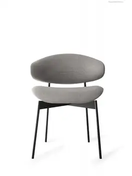 Италиански минималистична трапезария стол Модерен минималистичен домакински Дизайнерски Лесен Луксозен стол с тъканната стол, маса и стол за художествена книга