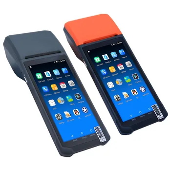Касов апарат с код Скенер, Пълен Сензорен екран с Вграден QR код за Сканиране на мобилни платежни документи, Печат на фактури Android Handheld PDA