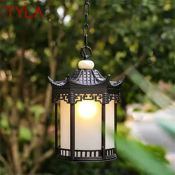 Класическа окачена лампа TYLA, градинска ретро led лампа, водоустойчив за украса на дома: коридор