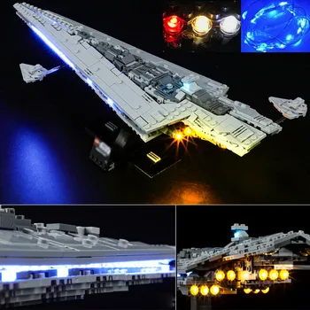 Комплект USB-осветление за Lego Star War Executor Super Star Destroyer 75356, строителни блокове, тухла-не включва модела Lego