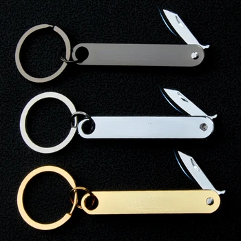 Креативен многофункционален Ключодържател-нож със защитата от загуба на, Преносим Курьерский нож за Разглобяване на открито, Ключодържател-окачване в подарък