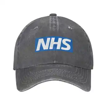 Логото на NHS с графичен лого на марката, висококачествен деним, шапка, Вязаная капачка, бейзболна шапка
