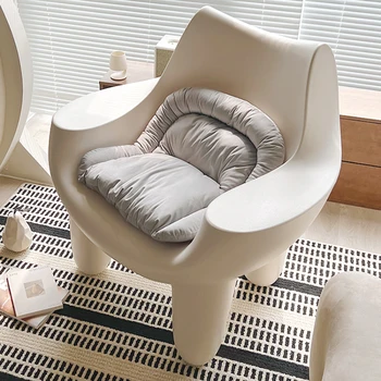 Малък апартамент, Случайни единични разтегателен диван и фотьойл, Скандинавски дизайнер, кремаво столове за всекидневна, стол-слон, мебели за всекидневна