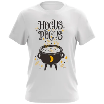 Мъжки Ризи HOCUS POCUS, Графични Тениски с писмото Принтом, Тениски за Мъже с Къс ръкав, Ежедневна Мода Градинска Дрехи с рисунки