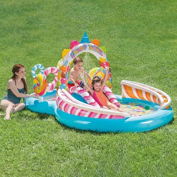 Надуваем басейн Замъка Парк Пързалка Извор на Забавление за децата на открито