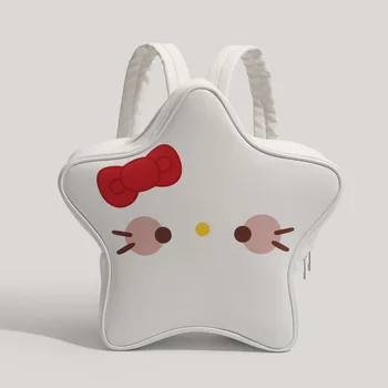 Нов Скъпа Раница Hello Kitty, Жена на Японски Раница Star Girl Y2k, Естетична Училищна чанта с Цип от Изкуствена Кожа, Юношеството Раница Sanrio Pochacco, Подарък