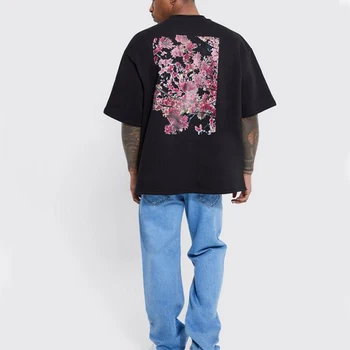 Нова къса риза в стил Харадзюку, хип-хоп, Готическия Y2K, ретро, в началото на с флорални принтом на високо улицата