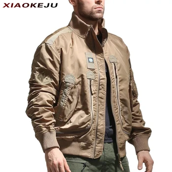 Пролетни якета-бомберы във военната стил, водонепроницаемое палто за къмпинг, зимни мъжки модни тактически якета, яке голям размер за поръчка