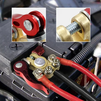 Сгъстено скоби за клемм батерията Комплект кабелни конектори за Началото стелажи акумулатора на автомобила