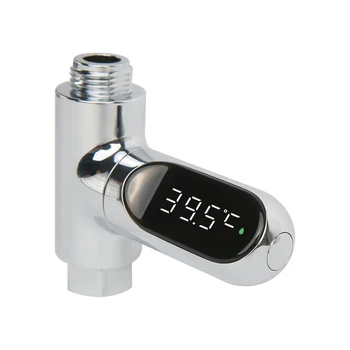Термометър за душ с led цифров дисплей, Термометър за вода е по Фаренхайт, Целзий, сензор за температура на водата за баня, душ