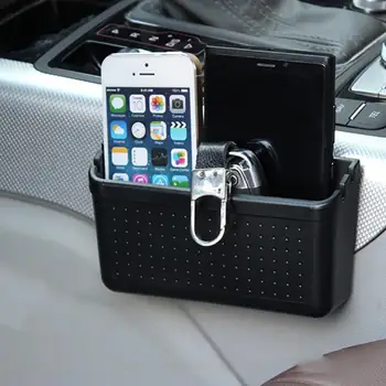 Универсален държач за телефон на арматурното табло на автомобила, Самоклеящийся Кутия за съхранение, Органайзер