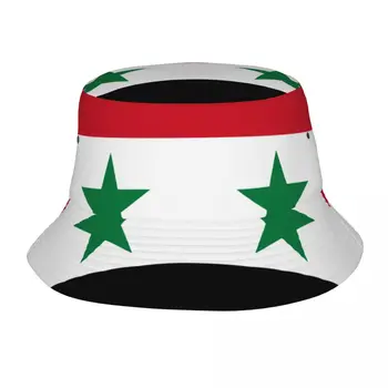 Флаг Сирия Панама Рибарска шапка Сгъваема Дамски Мъжки Солнцезащитная Шапка