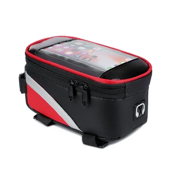 Чанта за планински Велосипед МТВ Предната горна тръба на Притежателя на мобилен телефон Велосипедни чанти