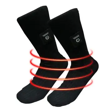 Чорапи с батерии, Чорапи, отопляеми и дистанционно управление, Топли чорапи за мъже и жени в студено време, 3 нива на регулиране на температурата, Зимни чорапи