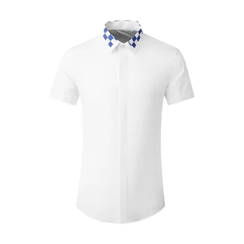 Висококачествени Луксозни бижута, Нов дизайн, Мъжки Поло риза за голф, за Боядисана Допълнителна памучен риза с къси ръкави, Ризи за официална работа